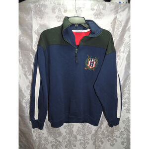 Vintage 80s 90s BUGLE BOY Logo Pullover Color Block SweaterSize M